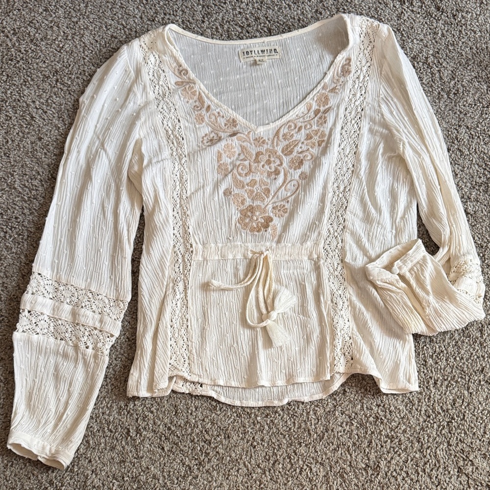 Idyllwind Cream Lace Blouse